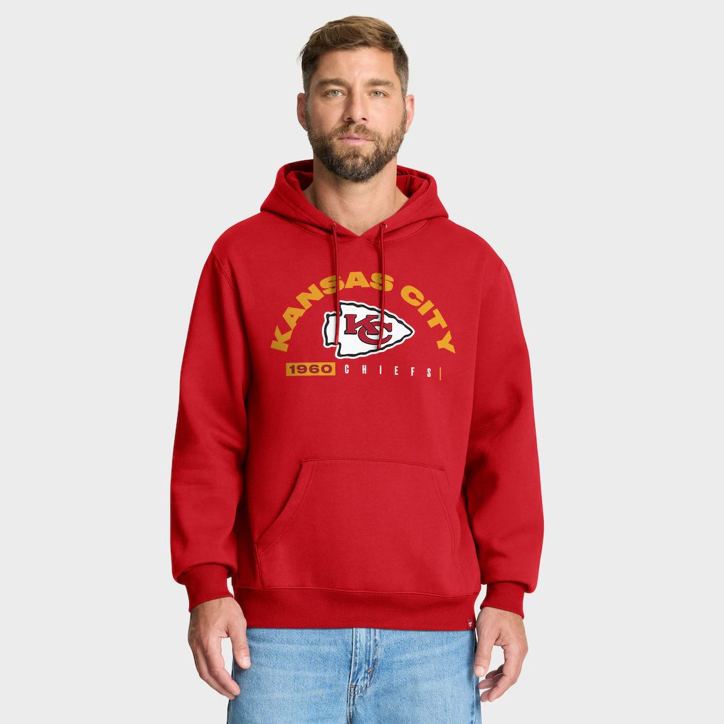 Men 2026 NFL Kansas City Chiefs red Hoodie hooded style 02
